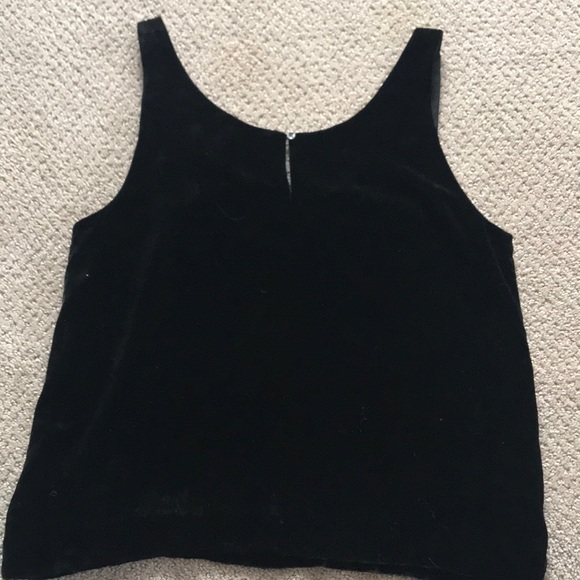 JCrew Black Velvet Tank - Picture 2 of 2